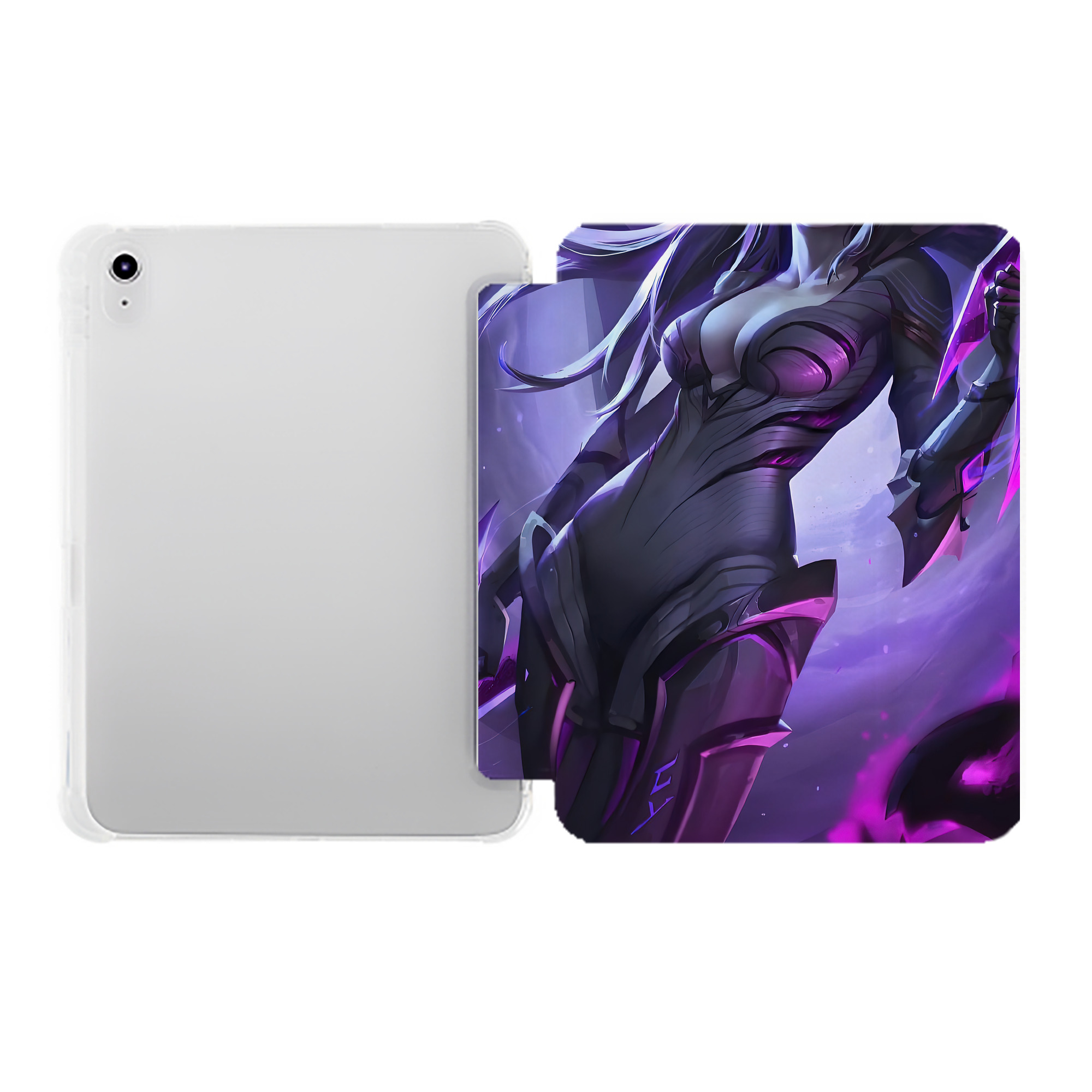 （画像用） リーグ・オブ・レジェンド League of Legends LOL IPad ケース ペン収納付き 三つ折りスタンド PUレザー×シリコン 対応機種9.5/10.5/10.9インチ